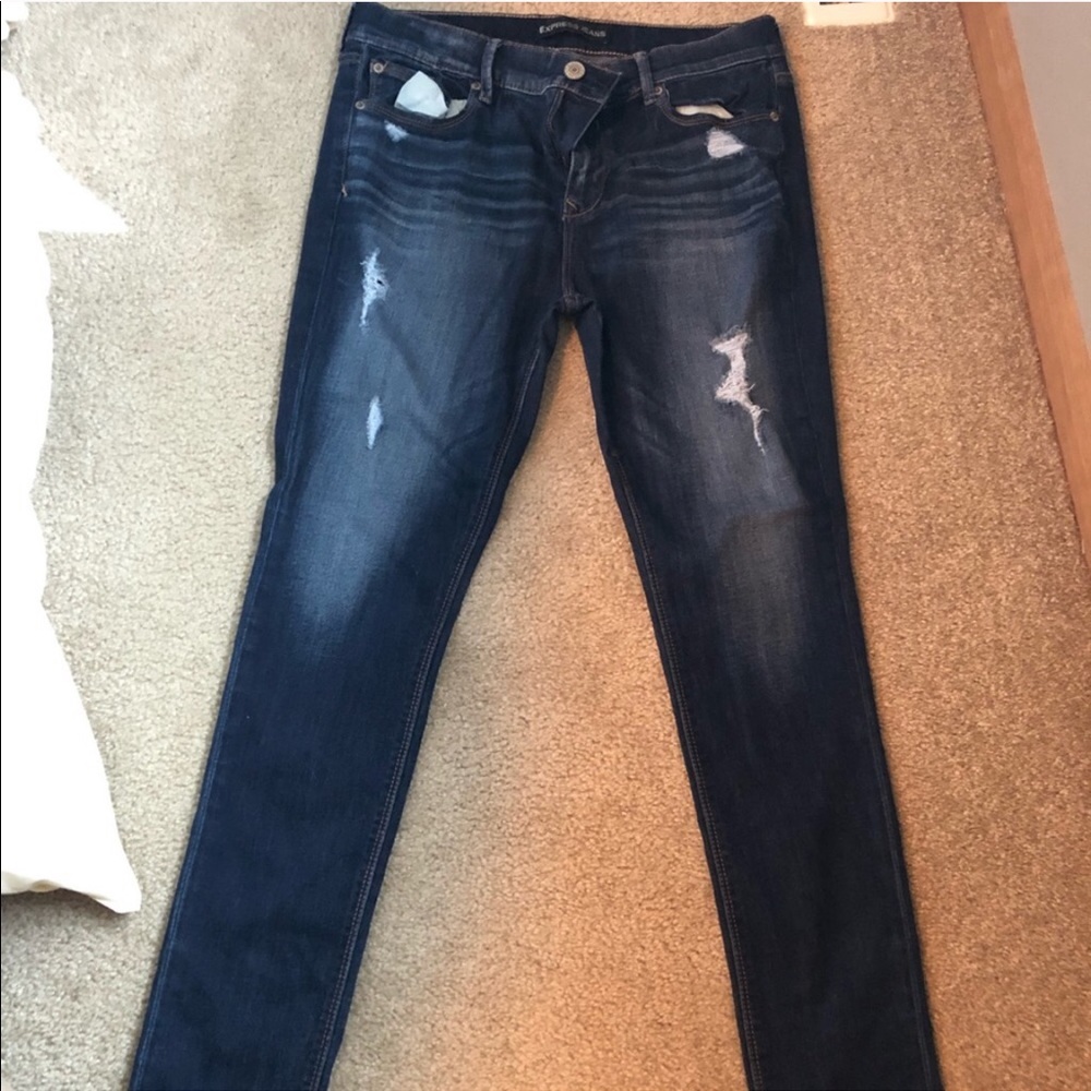 Express Distressed Jeans 16R